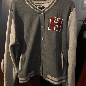 Ambiance grey and Silver Label varsity jacket